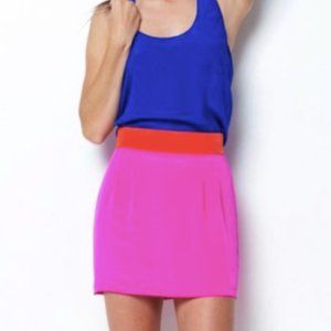 NWOT Naven Color-Block Mini Skirt